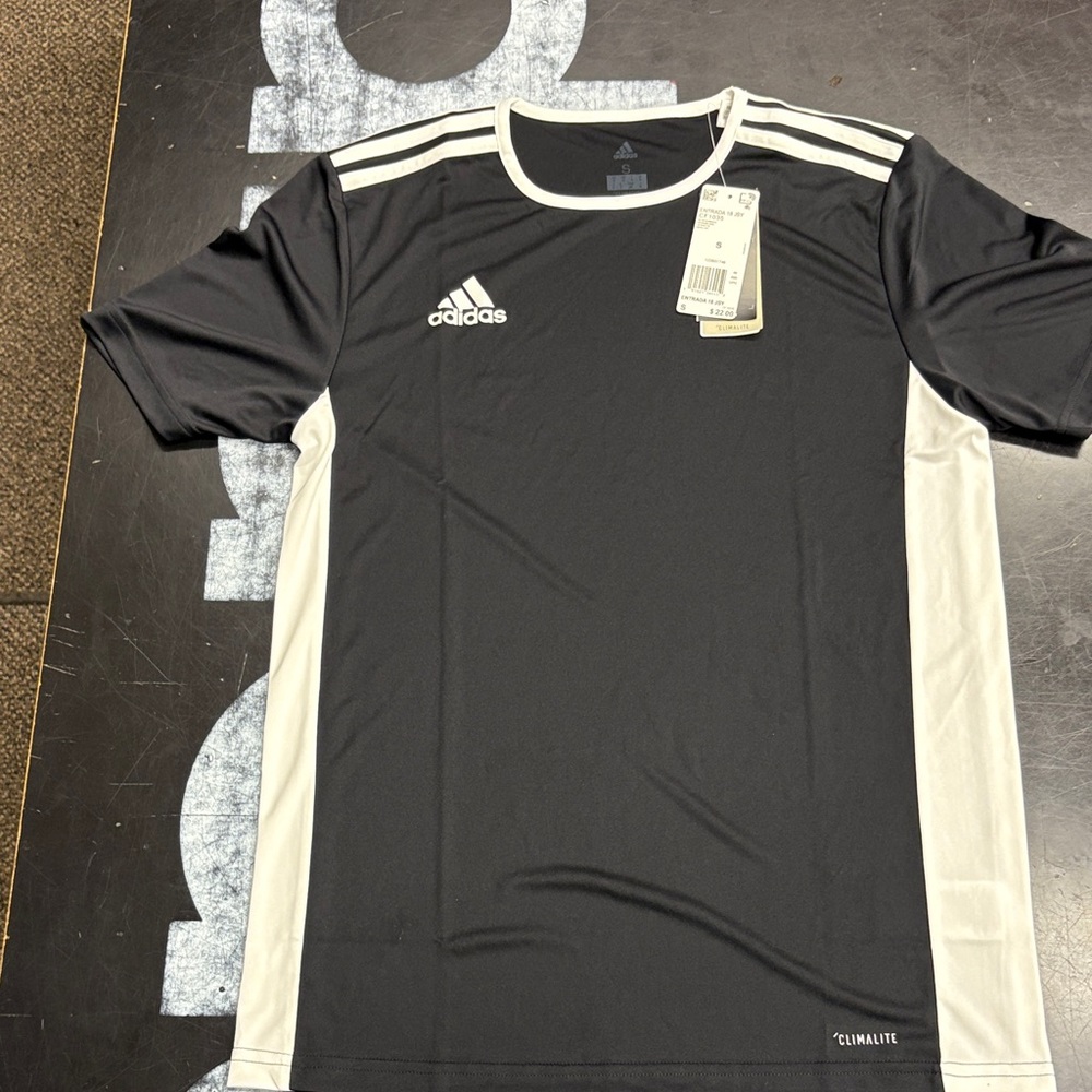 Adidas Men's Black and White Jersey